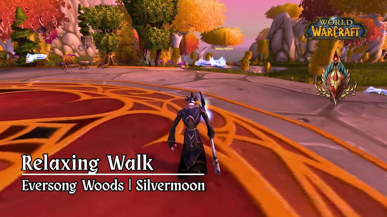 Relaxing Walk: Eversong Woods | World of Warcraft Ambience & Music | Silvermoon