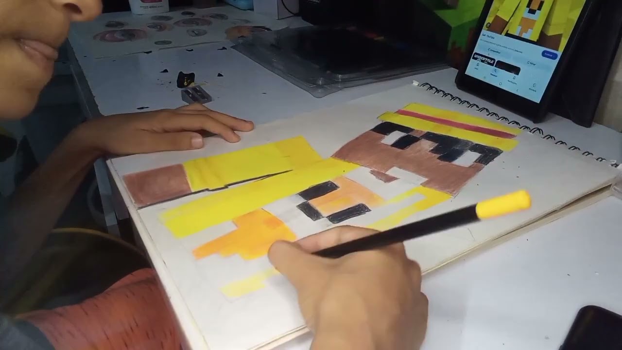 Terminei o desenho do SaitCraft 