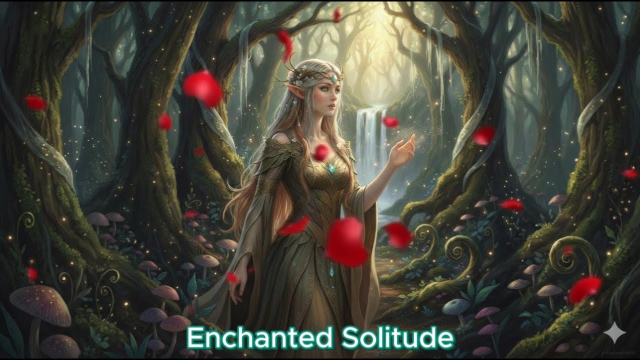 Resting in an Elven Sanctuary  Melancholic Elven Lofi & Ambience