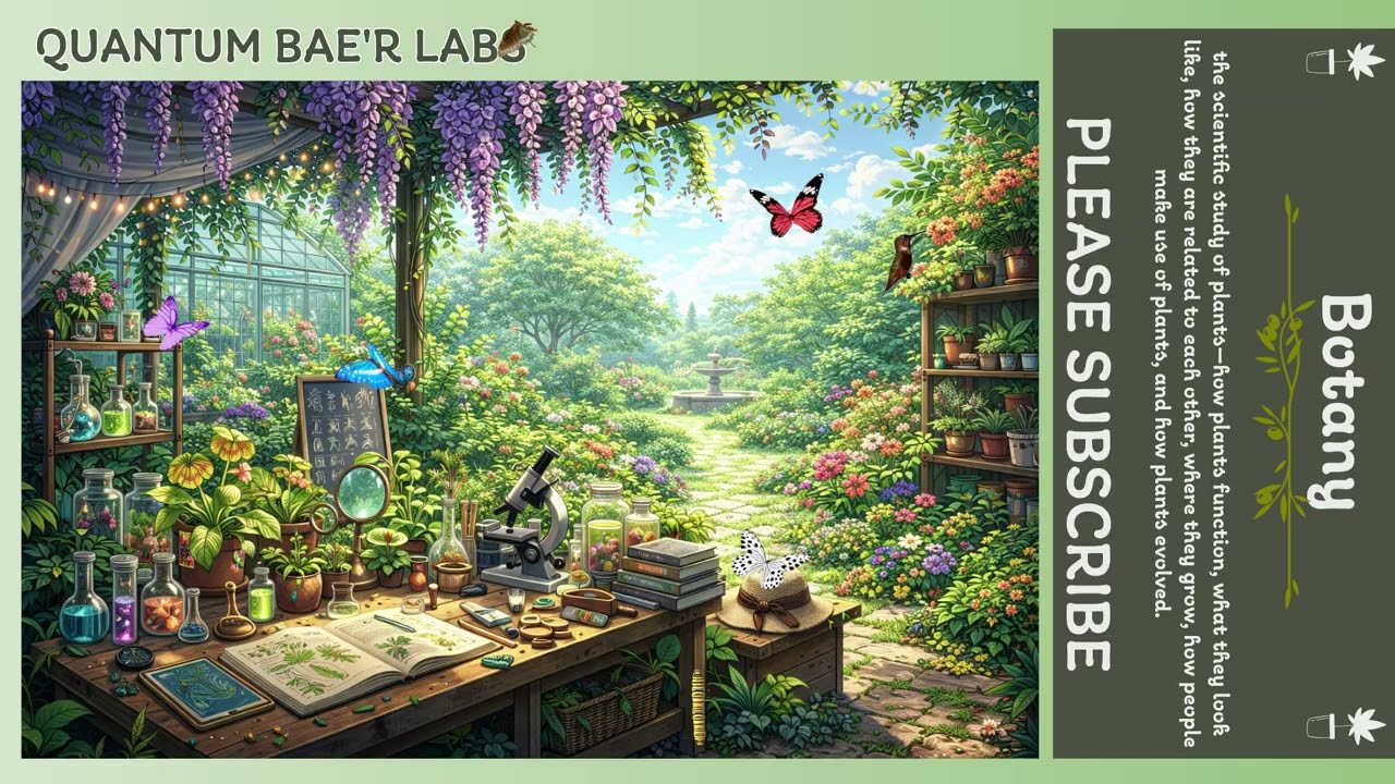 Botany : Watering Plants with Lofi Beats 🌱🐻 | 로파이 비트와 식물학 곰의 평화로운 하루