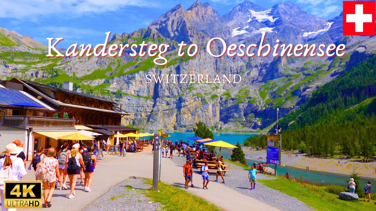 Kandersteg to Oeschinensee, Switzerland || The Most Beautiful Haking Trail || 4K