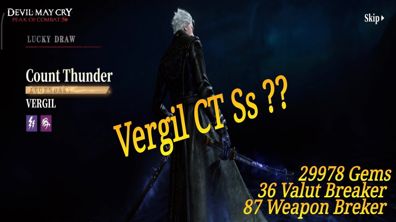 Devil May Cry | Peak of Combat | Vergil Count Thunder
