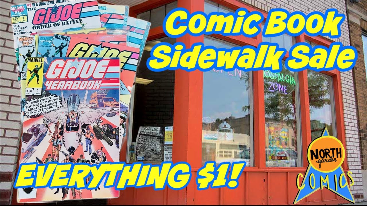 I Love Finding G.I. Joe Comics for $1! - Epic Comic Book Sidewalk Sale Haul!