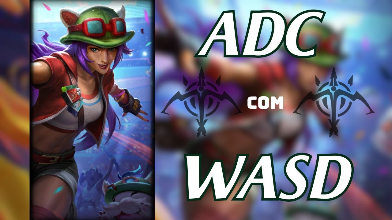 ADC com WASD é BROKEN | League of Legends Gameplay.