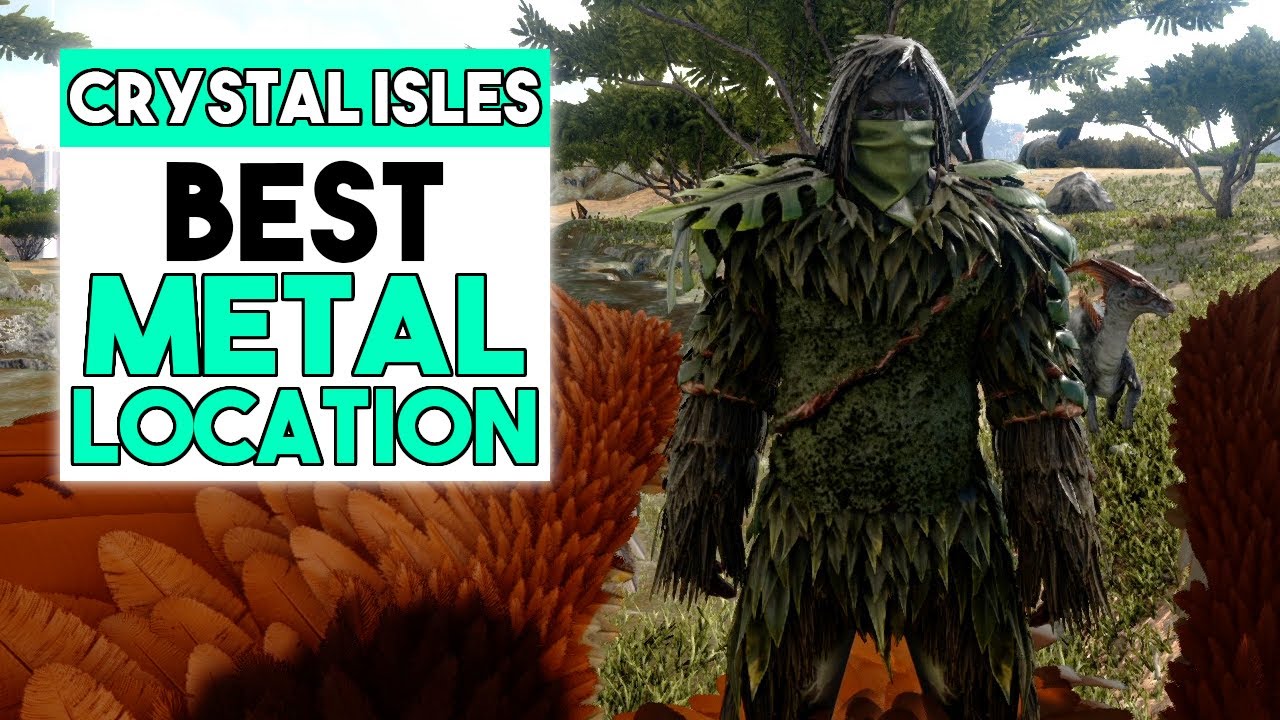 ARK Where To Find METAL On The CRYSTAL ISLES MAP