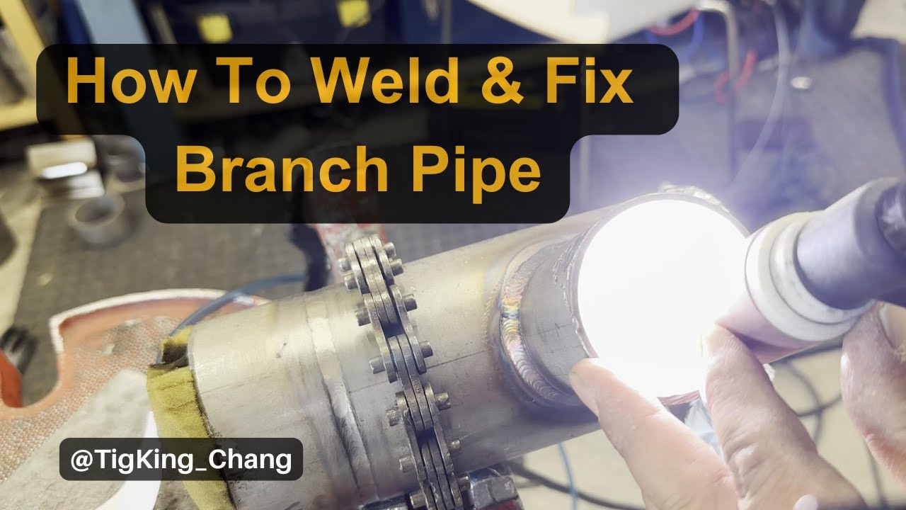 TIG KING's secret skill to fix inside branch pipe. Seeing is believing.
