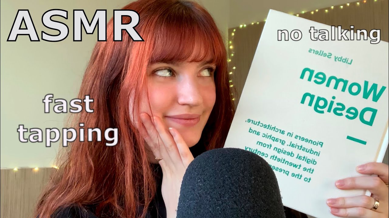 ASMR ~ Fast Book Tapping/Tap Scratching (No Talking) ~ For Sleep/Study