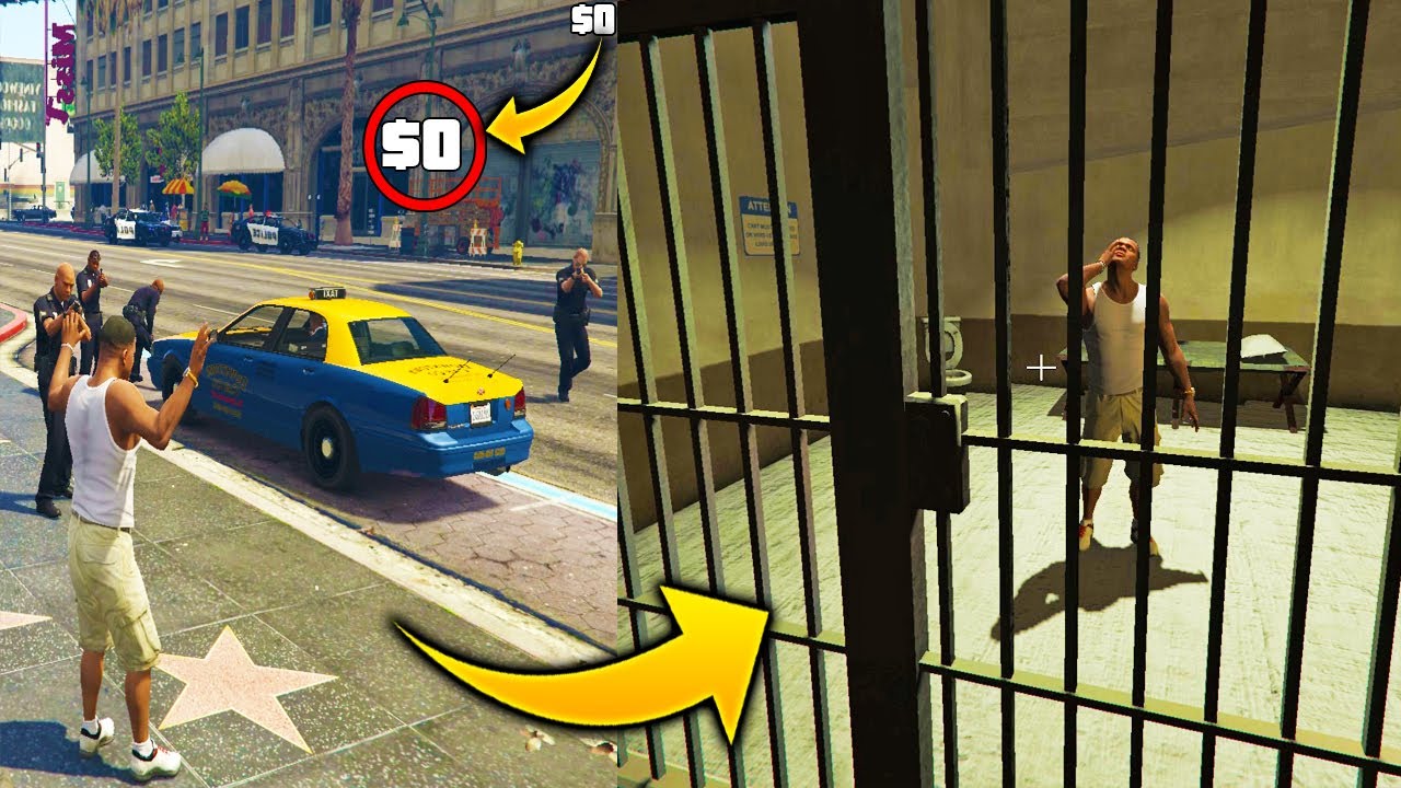 ¿Que Pasa Si Nos Arresta la Policia Y No Tenemos Dinero para Pagar la Fianza? GTA 5