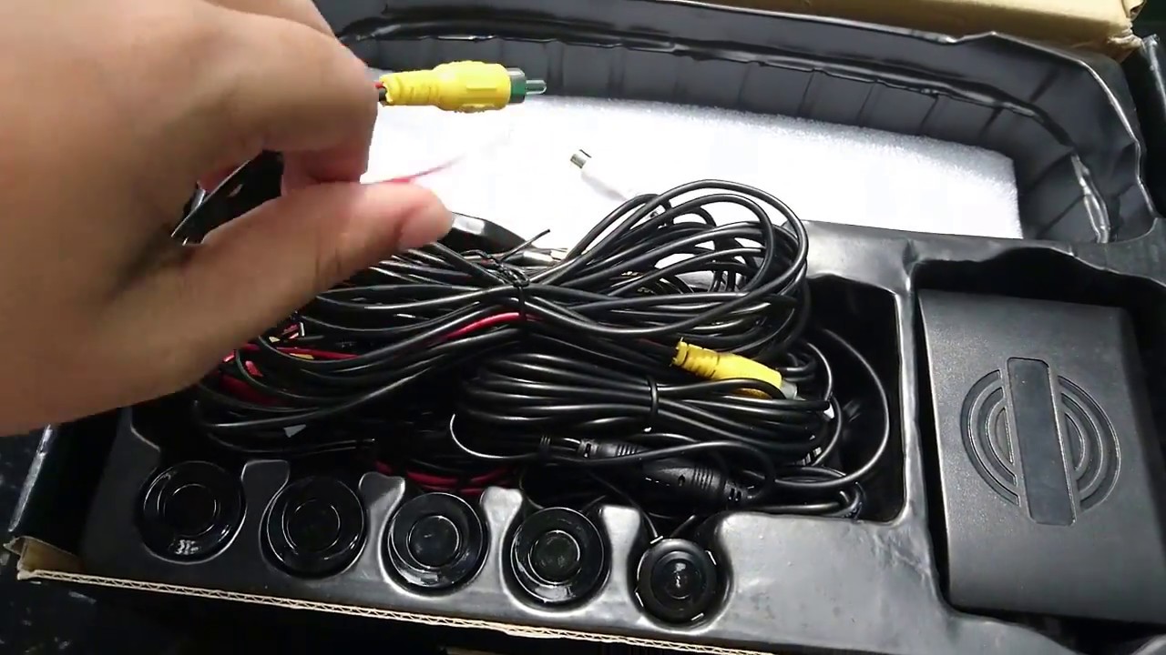 Instalacion kit de reversa sensores y camara.