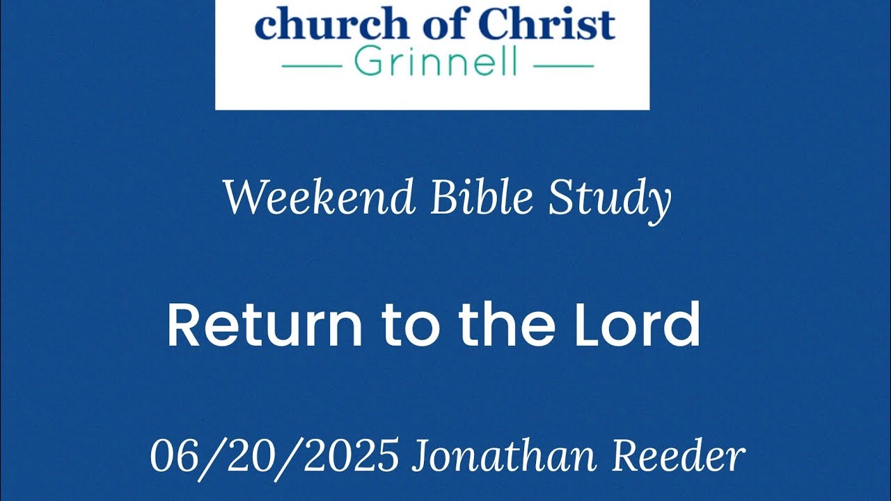 Return to the Lord