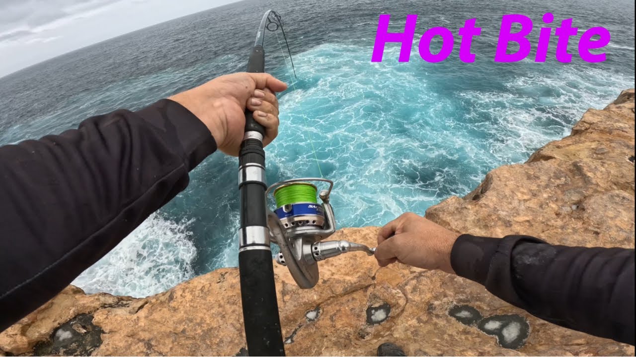 Dirk Hartog epic cliff fishing for Snapper