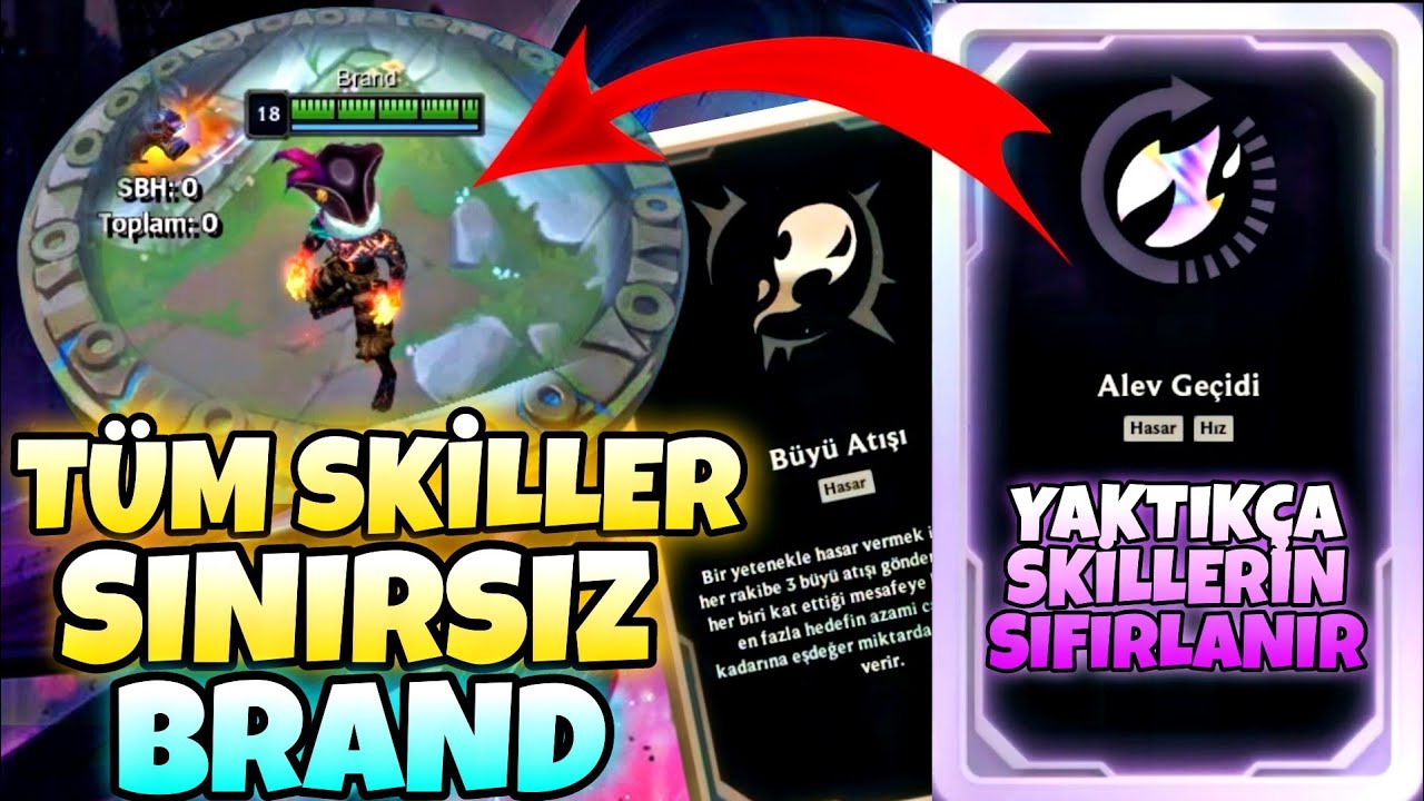 TÜM SKİLLER SINIRSIZ BRAND - LOL ARENA MODU