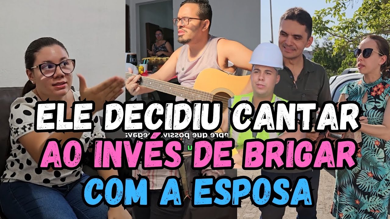 Marido decidiu cantar ao invés de brigar com a esposa, veja o que aconteceu