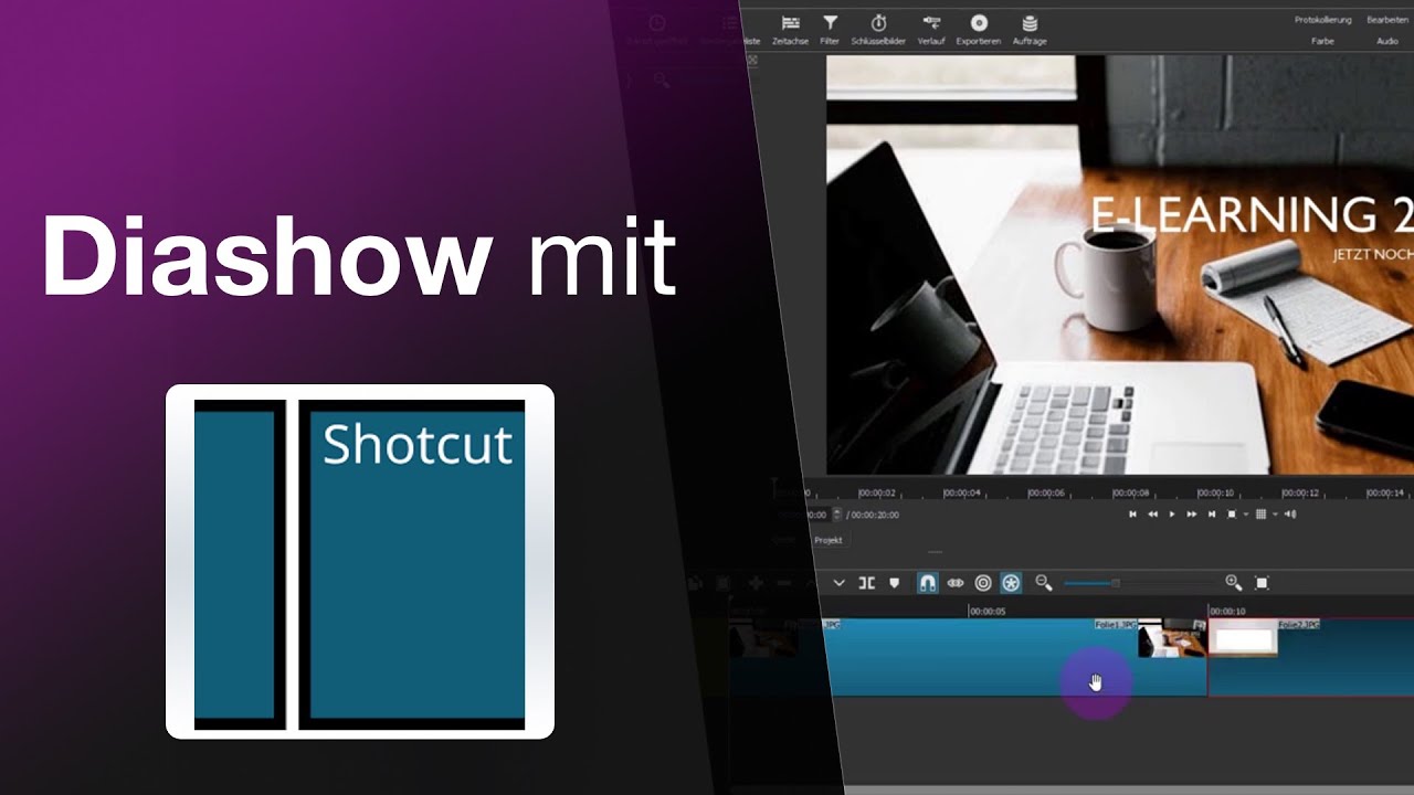 Shotcut -  Dauer für Bilder einstellen und Dateien abspeichern (Tutorial 2022)