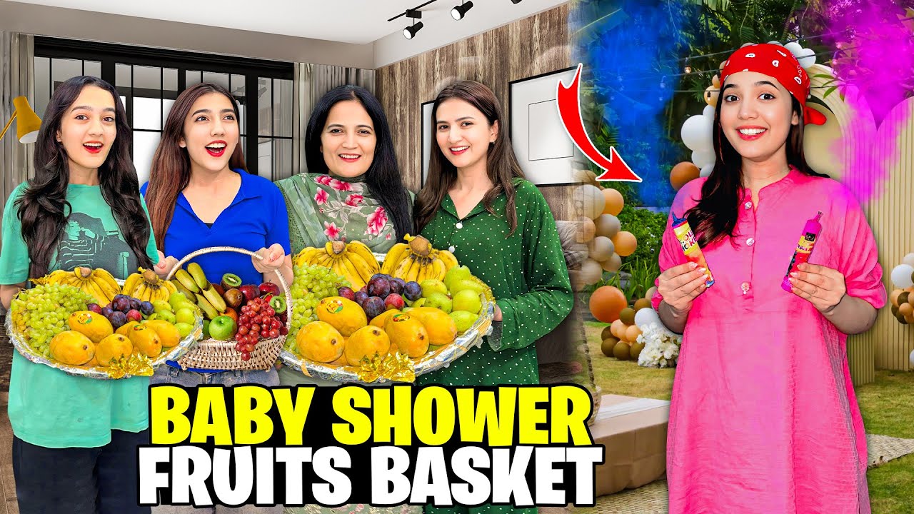 Colour Bomb Sy Hath Jaal Gaya😡😱|Baby Shower Ky Liya Fruit Basket Bana Li😍🤩|Sistrology