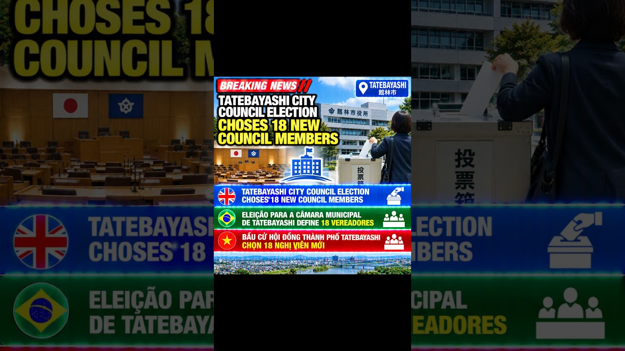 Tatebayashi City Council Election Chooses 18 New Council Members