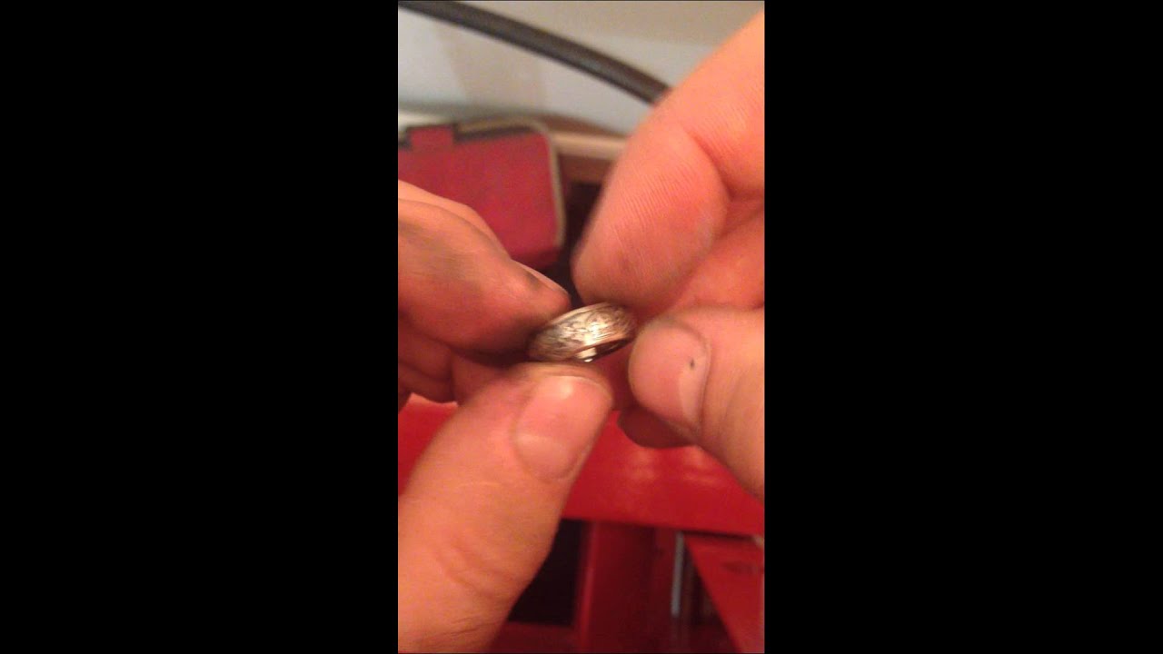 coin ring made from Canadian Quater