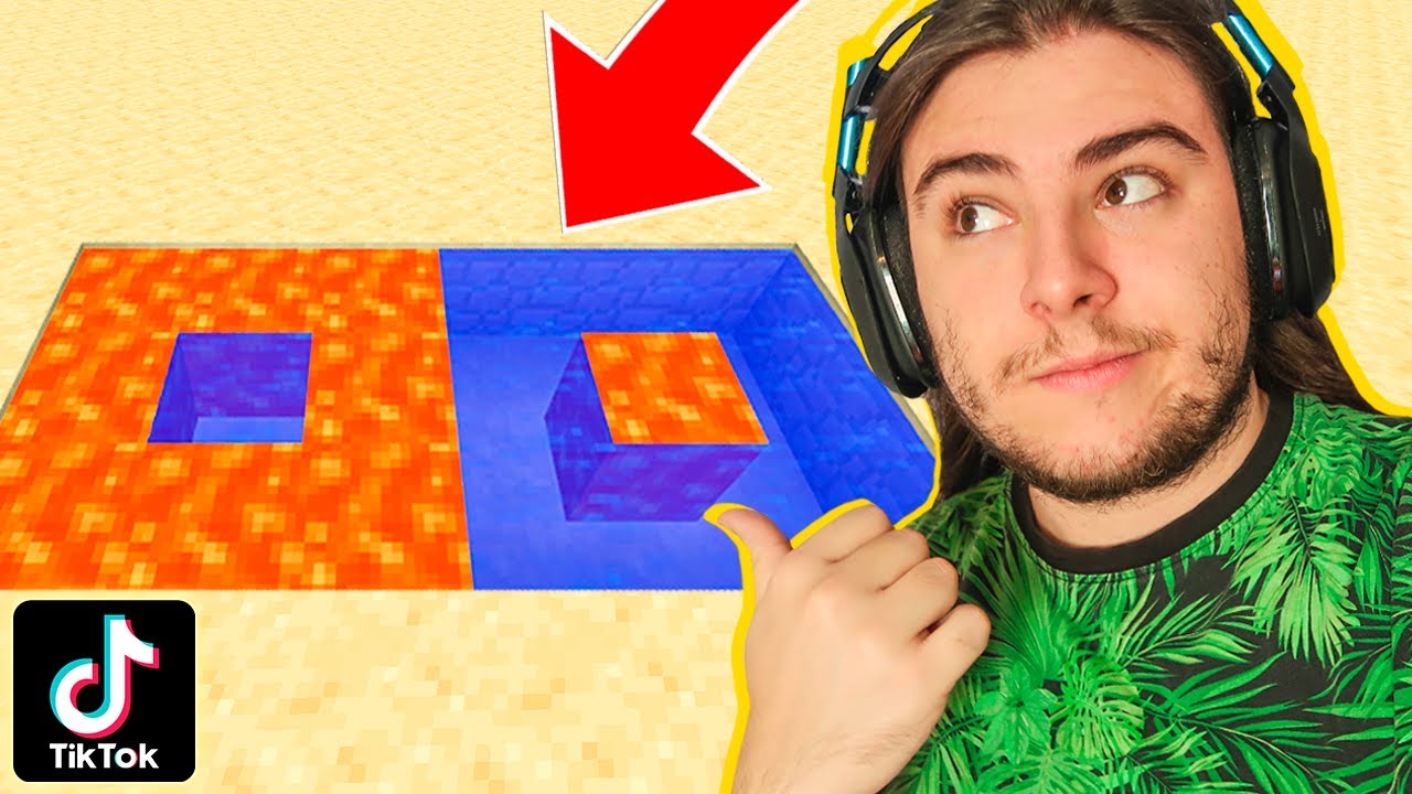 PROBAMOS los TIKTOK más VIRALES DE MINECRAFT ¿FUNCIONAN? 😂😱 MINECRAFT TIK TOK 27