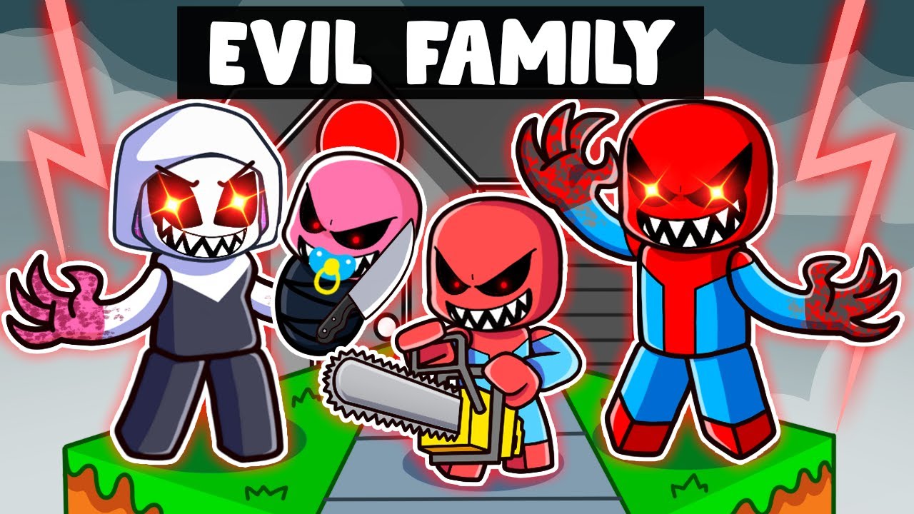Having an EVIL SPIDEY FAMILY In Roblox!