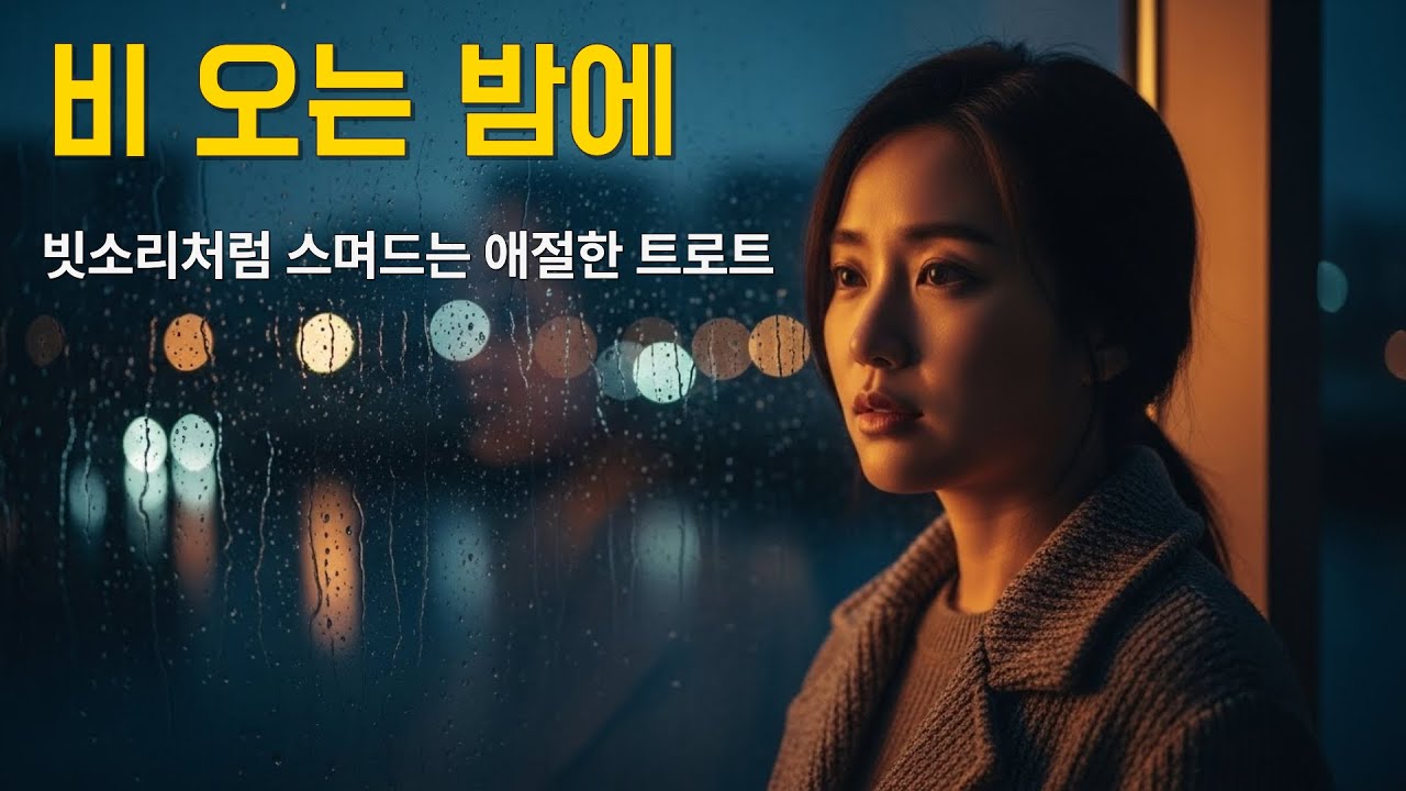비 오는 밤에 ☔ 깊은 밤 감성 트로트 | 잠 못 드는 밤, 빗소리 같은 노래