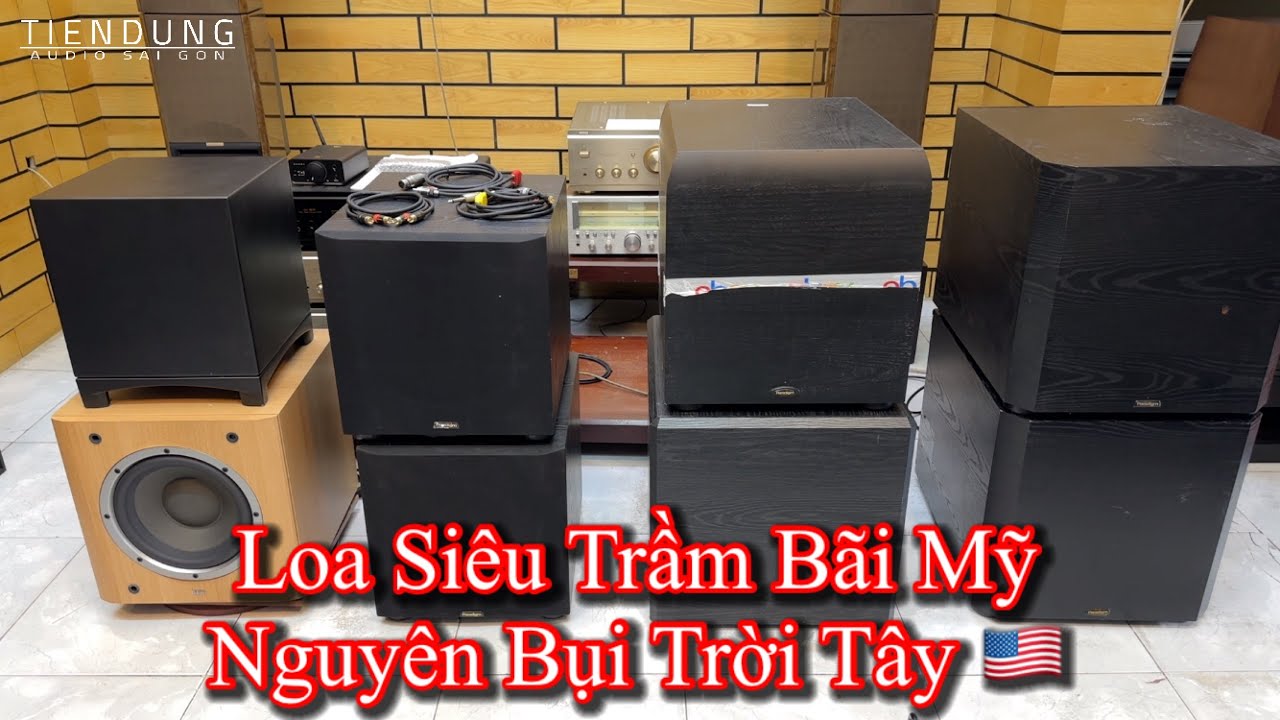 CẬP NHẬT LOA SIÊU TRẦM HÀNG BÃI MỸ - Loa Sub Paradigm 1000 hỗ trợ dàn âm thanh bãi