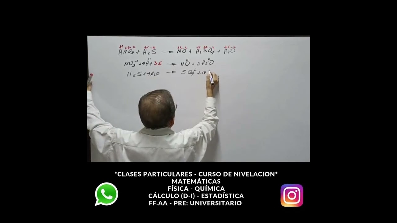 Ecuaciones Químicas : Método Ión Electrón. CLASES PARTICULARES - CURSOS de NIVELACIÓN.