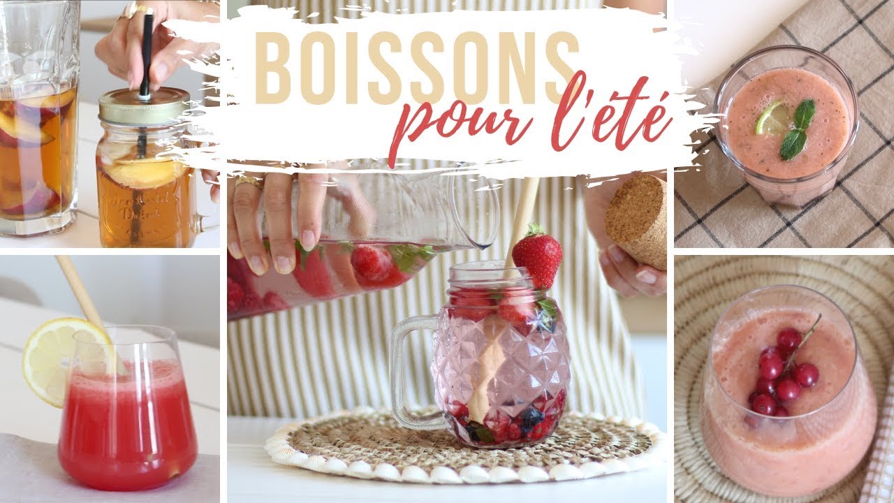5 boissons rafraichissantes pour l'été