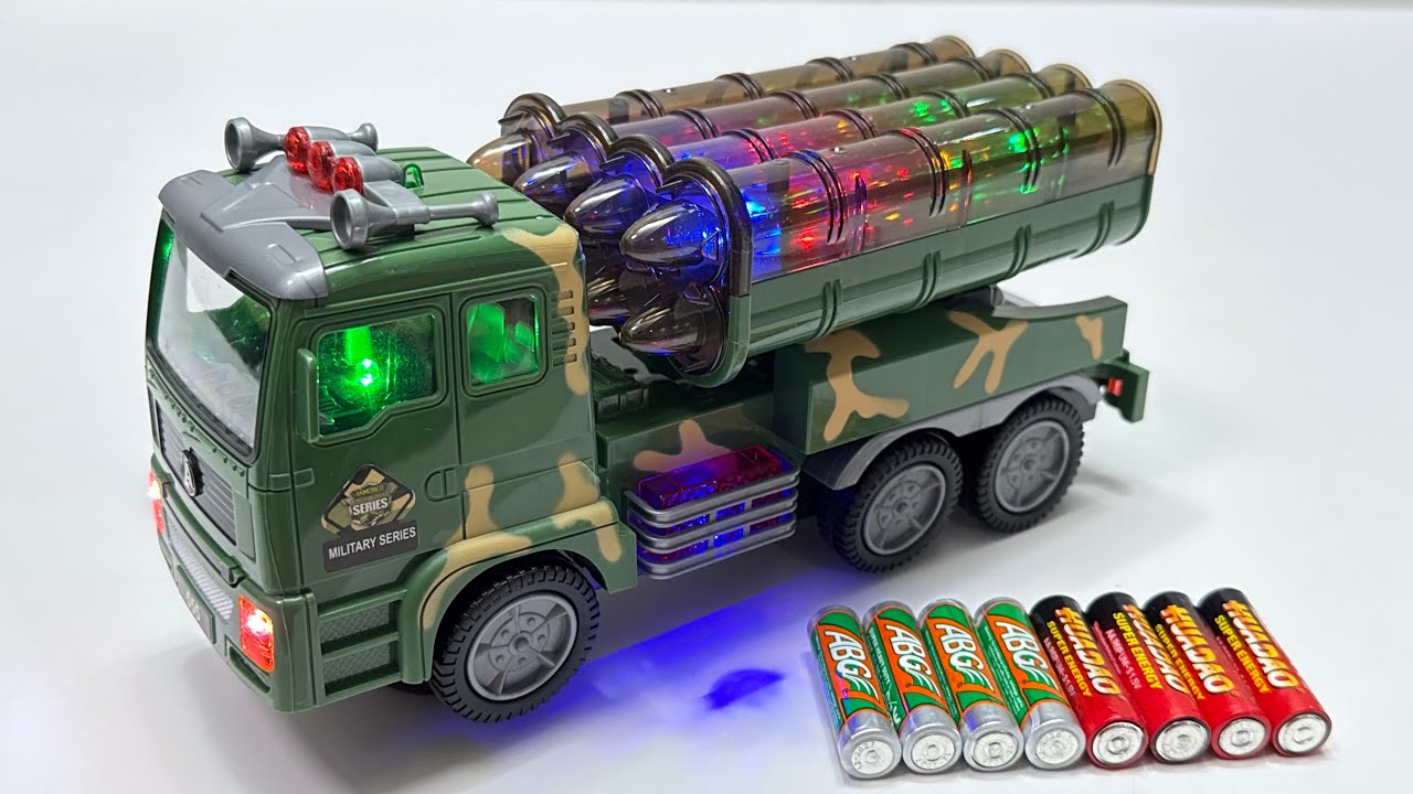 Unboxing Electric Military Missile Truck, RC City Bus, Electric Dancing Monkey, RC Drift Racing Car