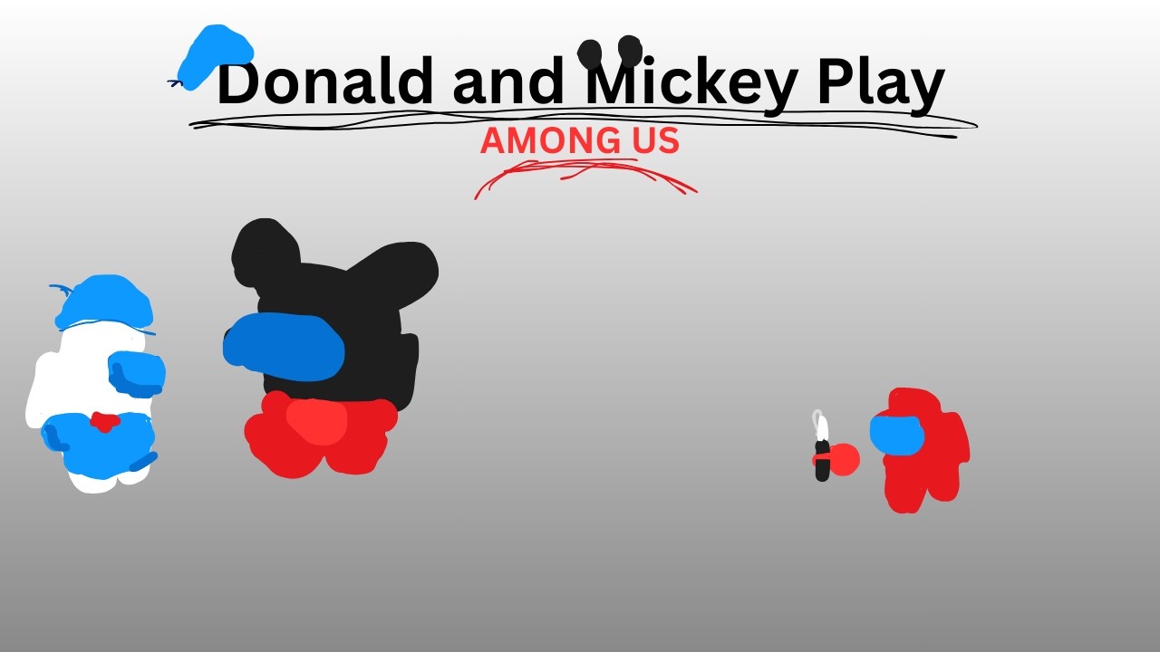 Donald and Mickey Play Among Us HIDE AND SEEK!