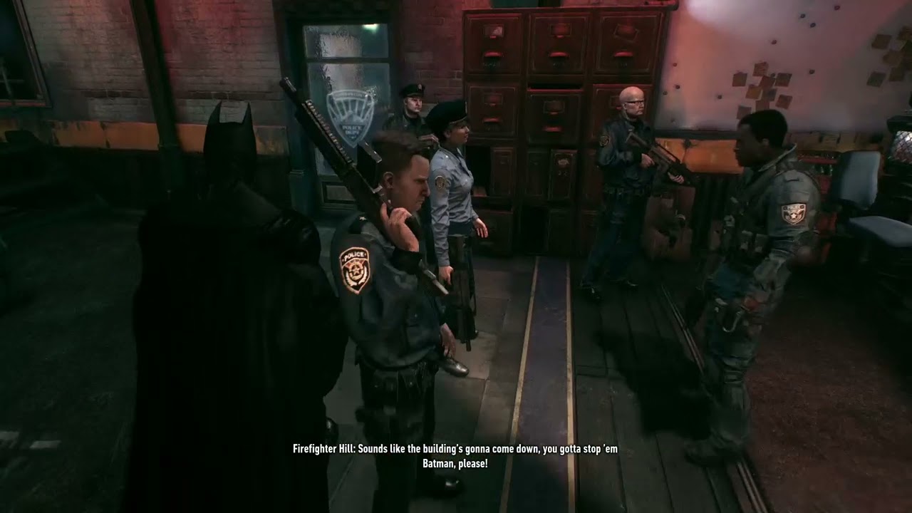 Batman Arkham Knight: Общение со всеми во время нападения на полицейское управление Готэма