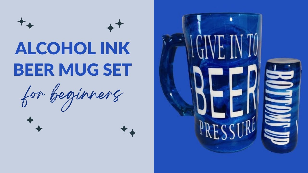 Easy Alcohol Ink On Beer Mug Using Dollar Tree Mugs