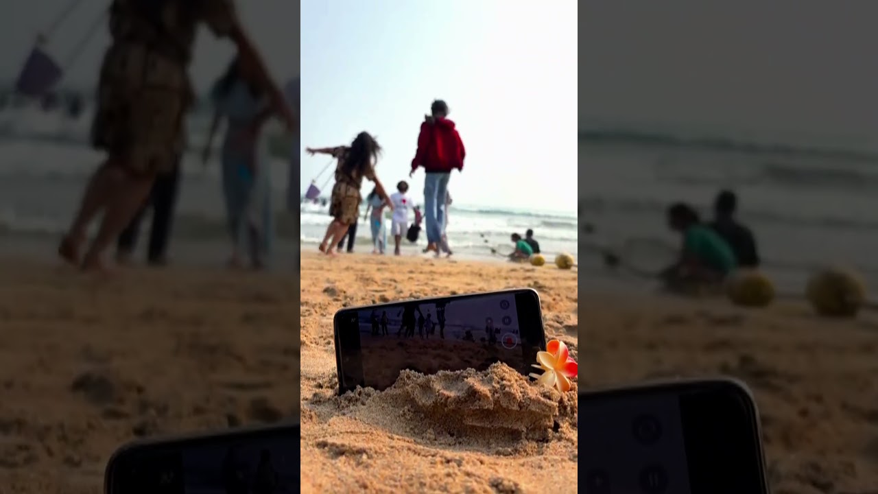 समुद्र की लहरे और Moj Masti 😍।।