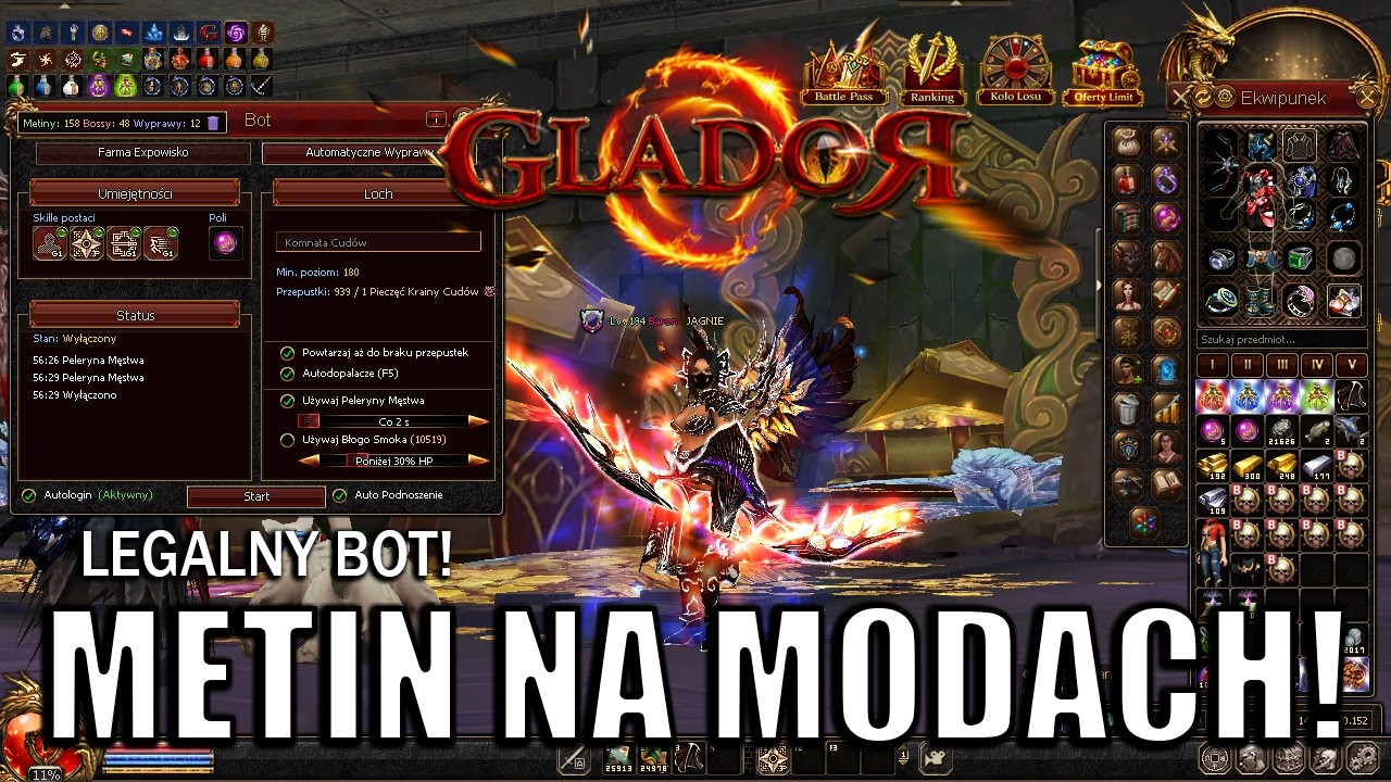 PIERWSZY SERWER METIN2 W POLSCE GDZIE NIE MUSISZ GRAĆ! - Glador.pl [#07] [METIN2 NA MODACH]