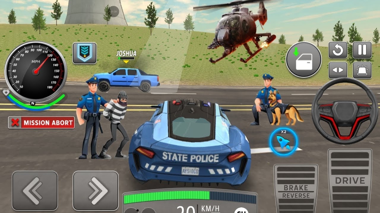 Police Chase in City | 3D Cop Car DrivingRealistic Police Car Simulator | Gameplay Android