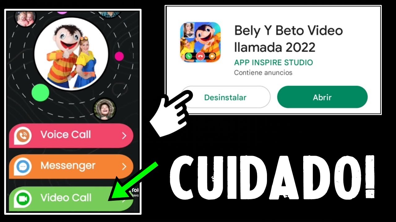 CUIDADO con esta APLICACION de BELY Y BETO (app infantil) NO USES LA OPCION DE VIDEOLLAMADA