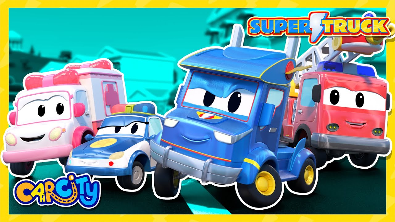 Os melhores episódios de resgate da equipe Super Truck 🔥| Veículos de emergência para crianças