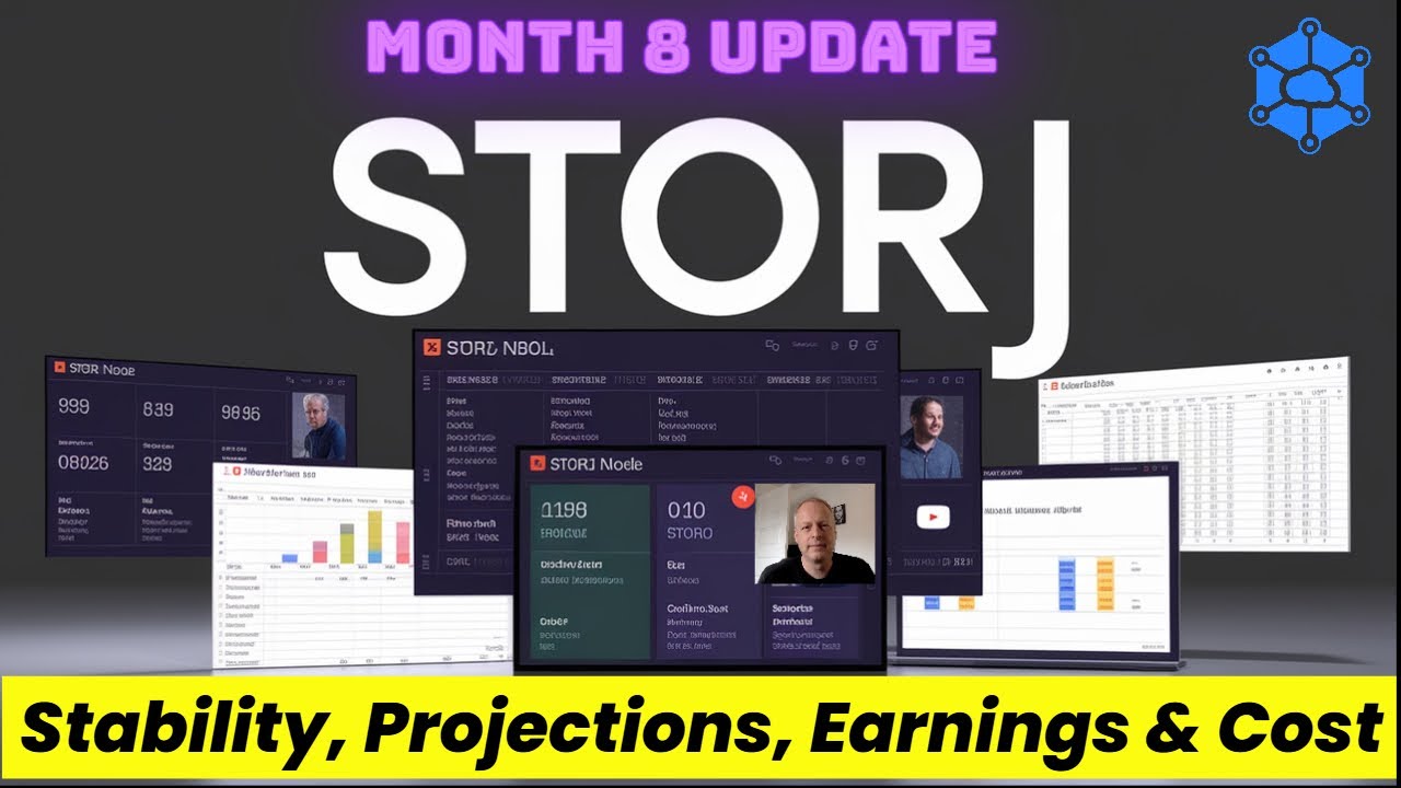 How has my 8th month as a STORJ Node Operator gone? Earnings vs projection? Issues, Costs & more