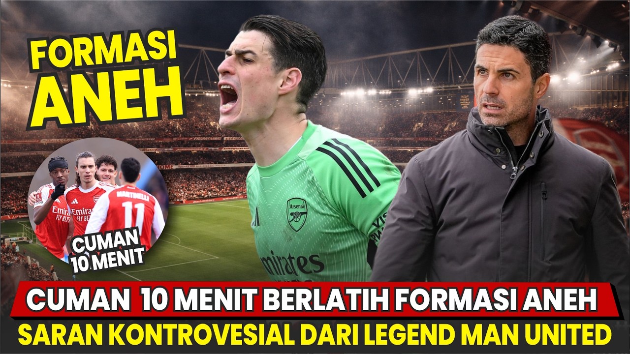 CUMAN 10 MENIT LATIHAN FORMASI ANEH 😱 Nyali Pemain Muda 💥 Next Fokus VS Leverkusen 👊 |Berita Arsenal