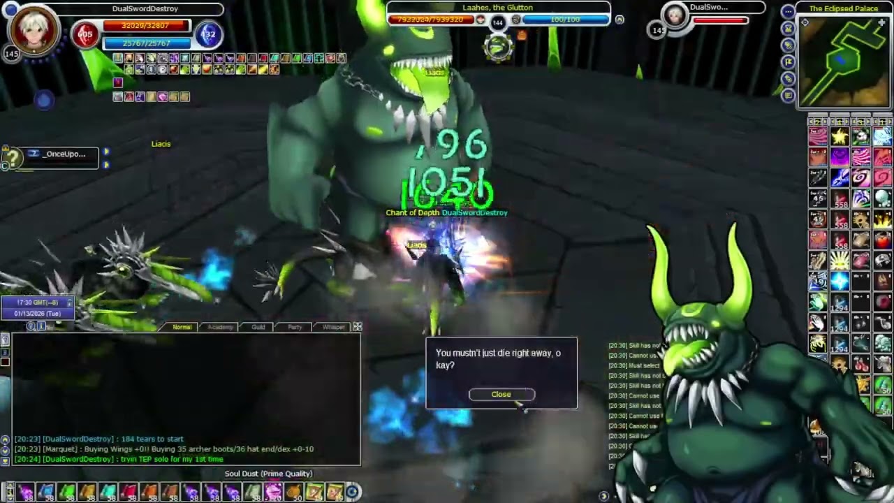 tep solo (1st attempt - 0 tears)