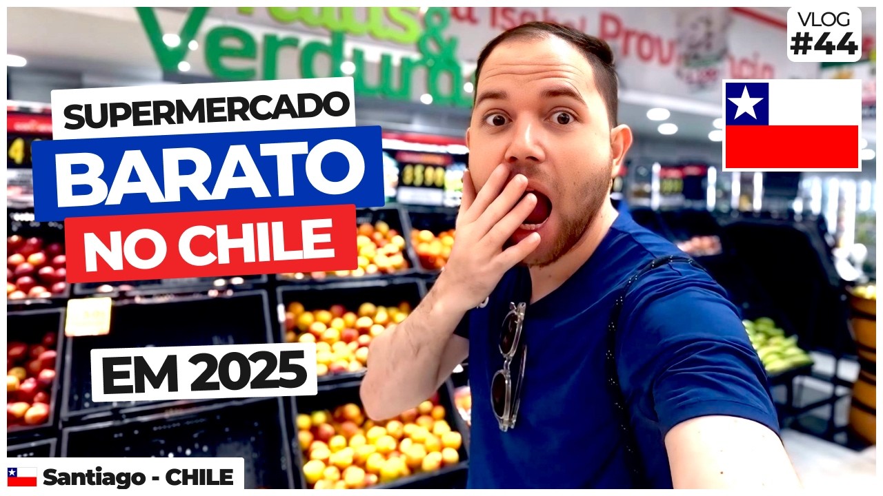🇨🇱MERCADO NO CHILE | Quanto custa fazer COMPRAS de SUPERMERCADO em SANTIAGO DE CHILE🇨🇱