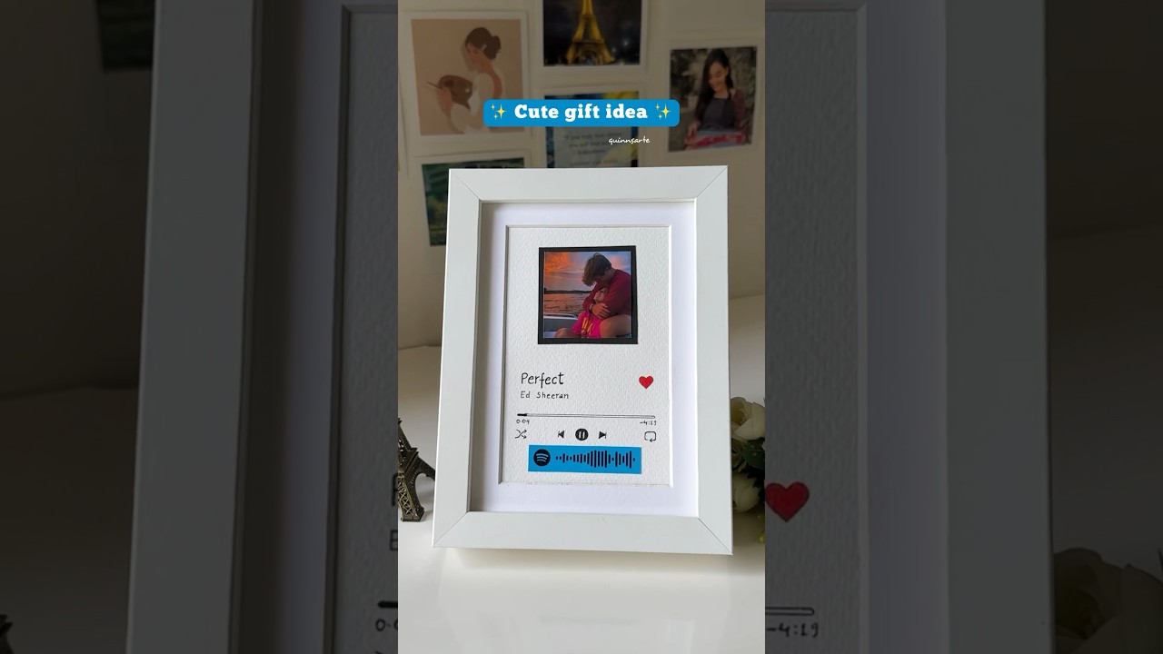 DIY spotify frame art💕 | QuinnsArte | #diy #shorts #diycrafts