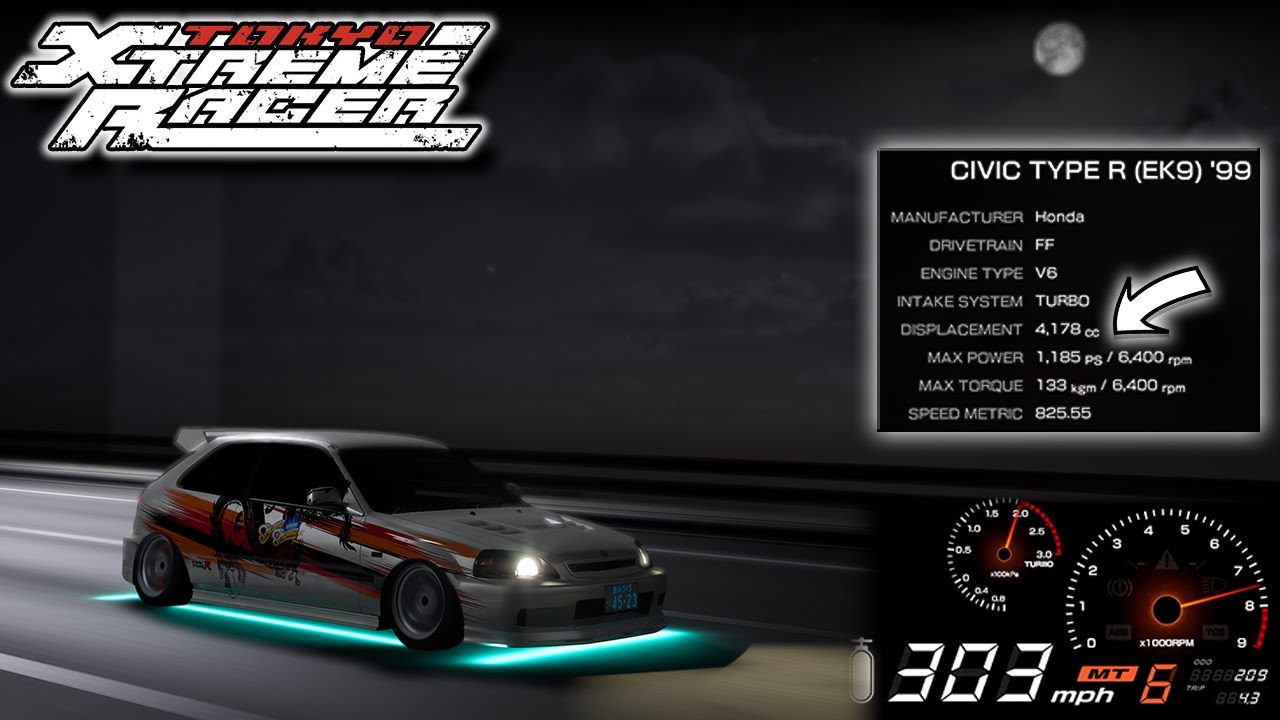 VR38DETT Sweded EK9 Civic Type-R разгоняется более 300 миль в час на трассе Ванган | Tokyo Xtreme...