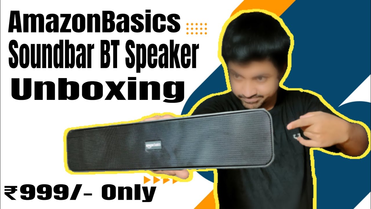 AmazonBasics Soundbar || Bluetooth Speaker || Unboxing |
