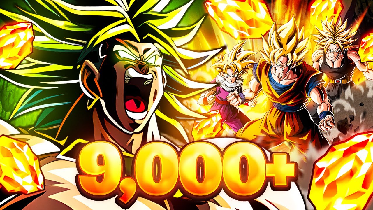 9,000+ STONES! WWDC LR BROLY + LR GOKU, GOHAN & TRUNKS SUMMONS! (DBZ: Dokkan Battle)