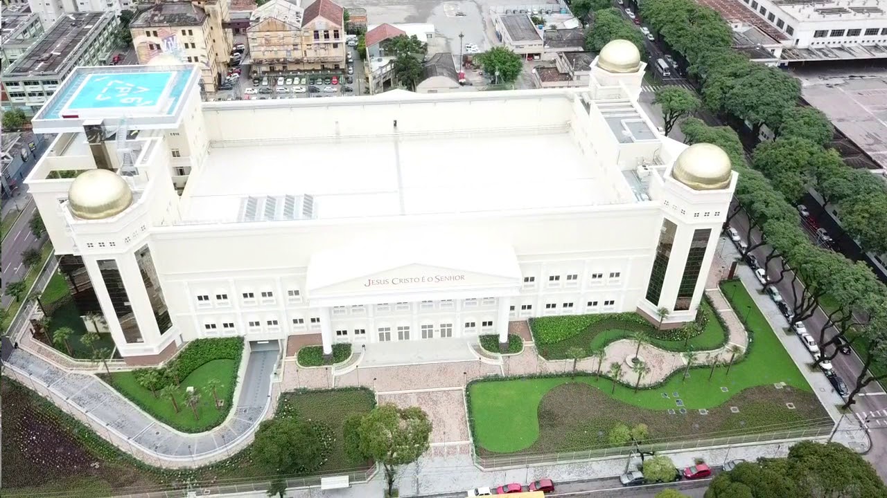 Conheça o Templo do espirito santo da Igreja Universal construído em Curitiba DJI Mavic Pró