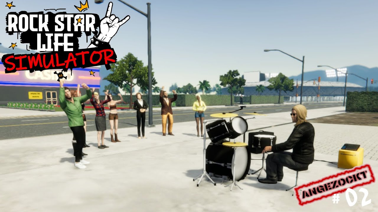 Rock Star Life Simulator #02 🎸 Neue Songs #angezockt #deutsch