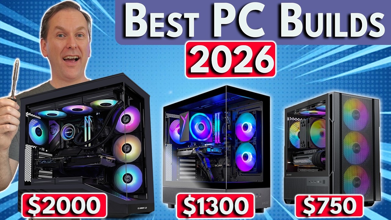 PC Gaming is Back! 🛑 $750 / $1300 / $2000 Gaming PC Builds 2026 (April)