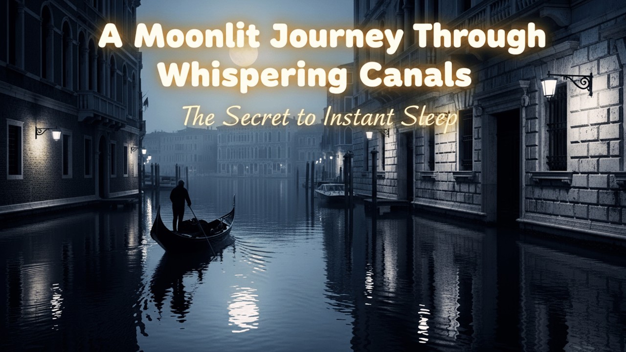 A Moonlit Journey Through Whispering Canals   The Secret to Instant Sleep