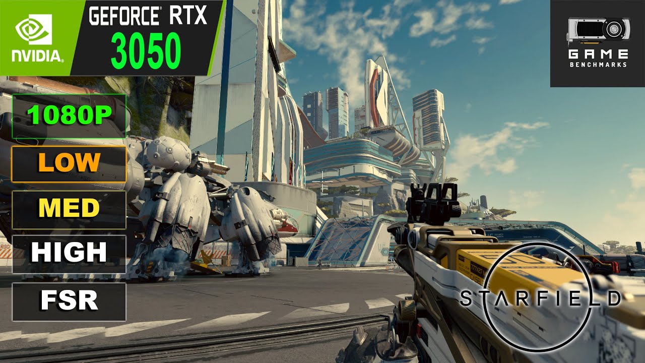 Starfield With The RTX 3050, 1080P Low - High Settings | FSR