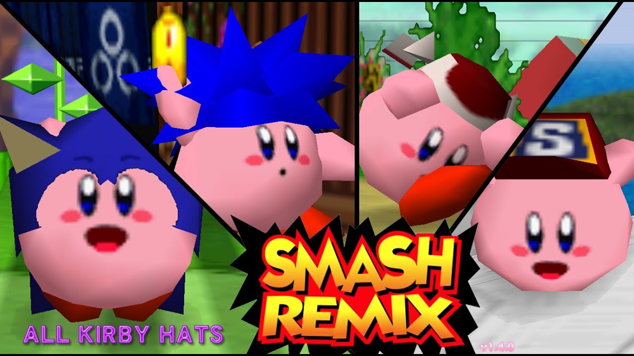 Smash Remix 1.4.0 ALL KIRBY HATS